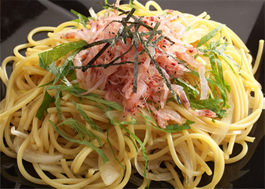 桜えびの和風パスタ